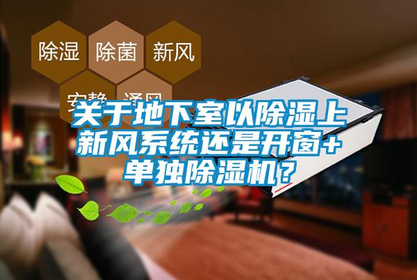 關(guān)于地下室以除濕上新風(fēng)系統(tǒng)還是開窗+單獨(dú)除濕機(jī)？