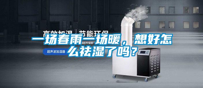 一場春雨一場暖，想好怎么祛濕了嗎？