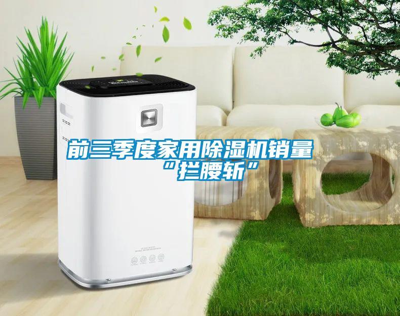 前三季度家用除濕機銷量“攔腰斬”