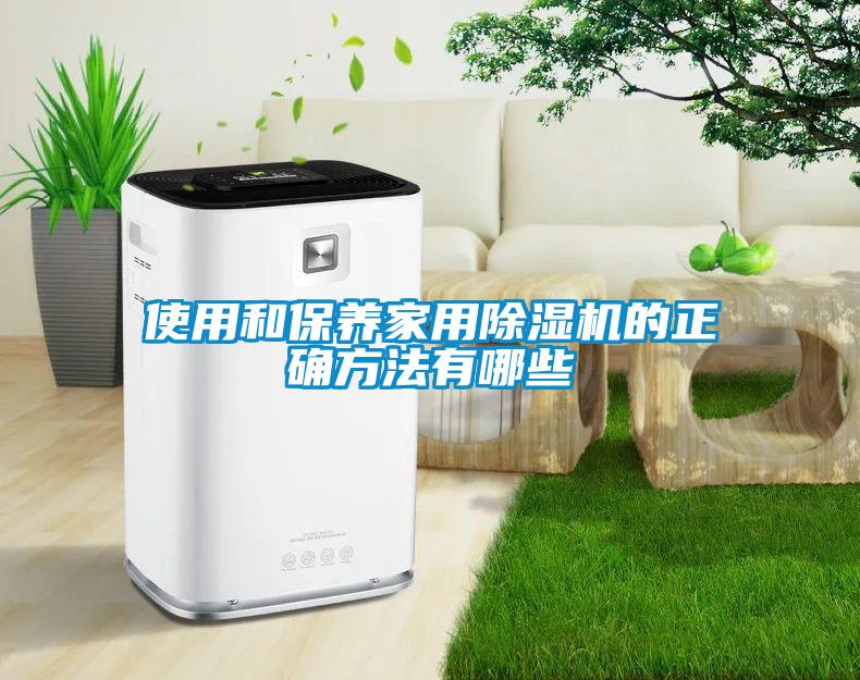 使用和保養(yǎng)家用除濕機的正確方法有哪些