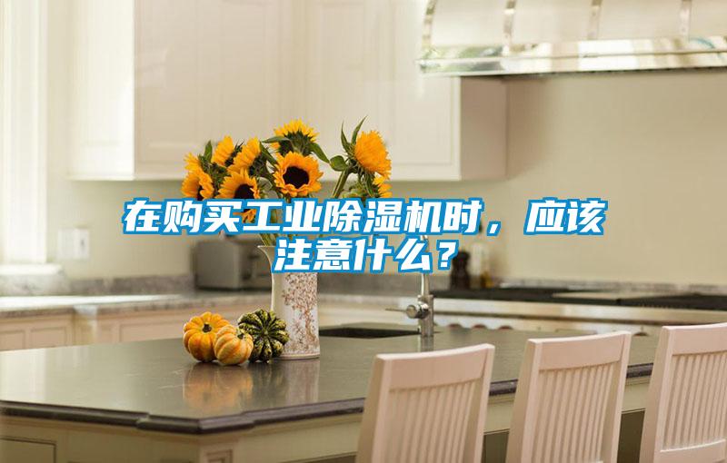 在購買工業除濕機時,應該注意什么?