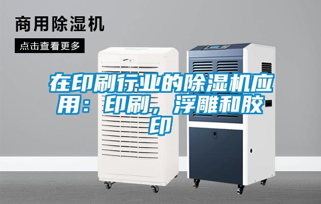 在印刷行業(yè)的除濕機應用：印刷，浮雕和膠印