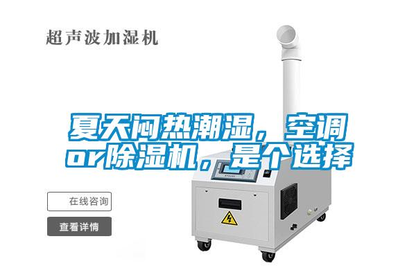 夏天悶熱潮濕，空調or除濕機，是個選擇