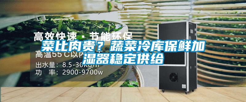 菜比肉貴？蔬菜冷庫保鮮加濕器穩定供給