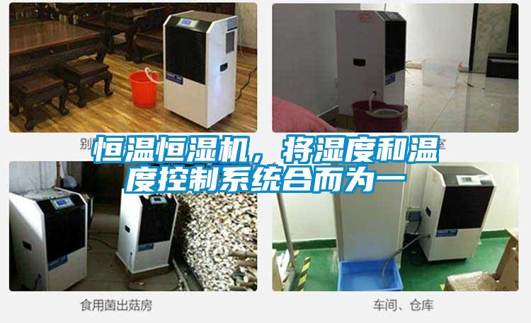 恒溫恒濕機(jī)，將濕度和溫度控制系統(tǒng)合而為一