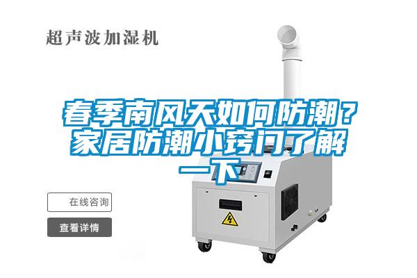 春季南風天如何防潮？家居防潮小竅門了解一下