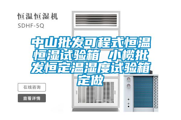 中山批發可程式恒溫恒濕試驗箱 小欖批發恒定溫濕度試驗箱定做