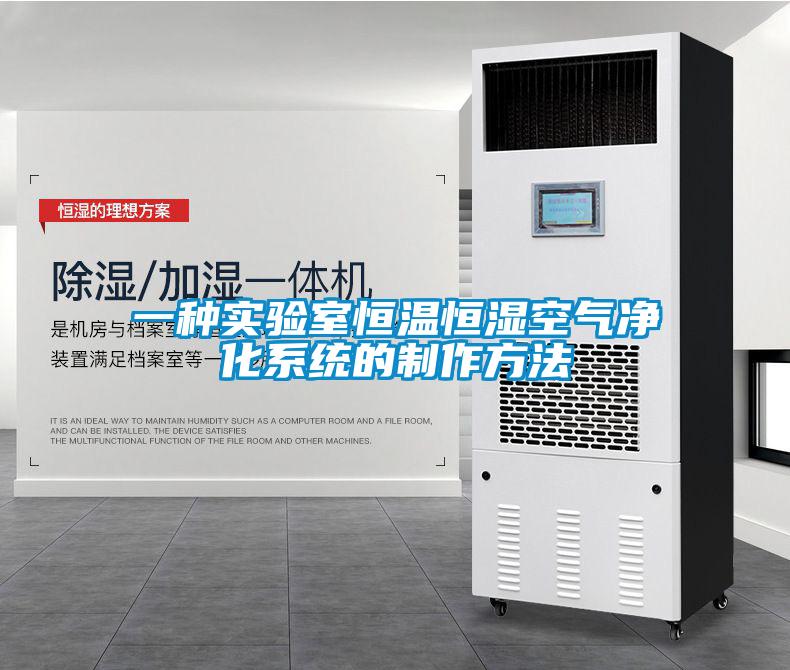 一種實驗室恒溫恒濕空氣凈化系統的制作方法