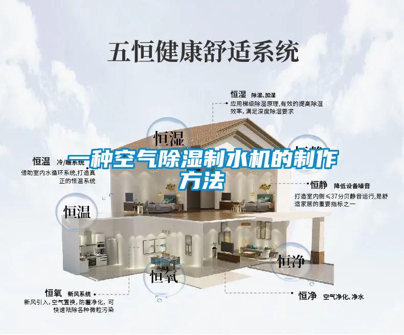 一種空氣除濕制水機(jī)的制作方法