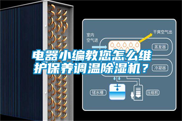 電器小編教您怎么維護保養(yǎng)調(diào)溫除濕機?