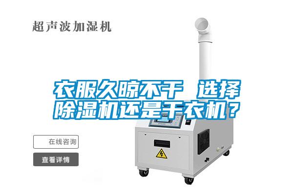 衣服久晾不干 選擇除濕機還是干衣機？