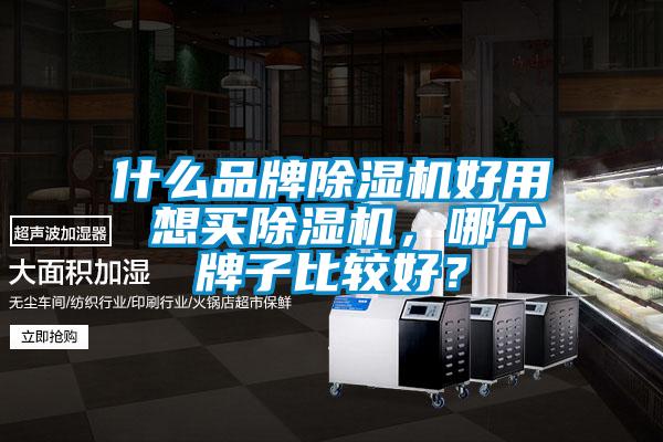 什么品牌除濕機好用 想買除濕機，哪個牌子比較好？