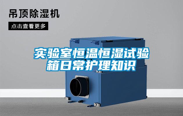 實驗室恒溫恒濕試驗箱日常護理知識