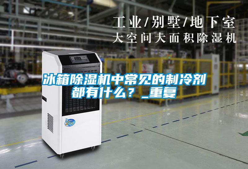 冰箱除濕機中常見的制冷劑都有什么？_重復