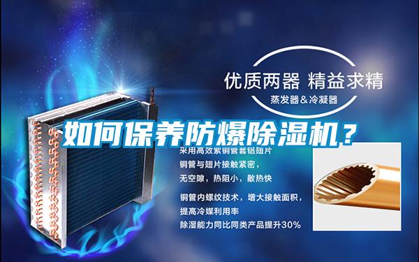 如何保養(yǎng)防爆除濕機?
