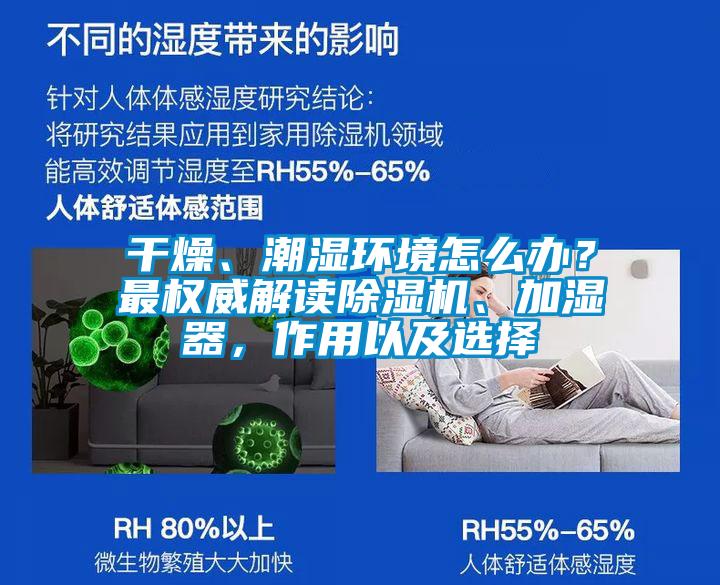 干燥、潮濕環境怎么辦？最權威解讀除濕機、加濕器，作用以及選擇