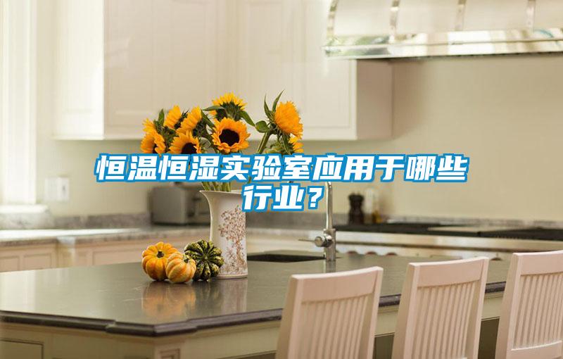 恒溫恒濕實驗室應用于哪些行業?