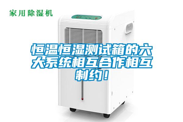 恒溫恒濕測試箱的六大系統相互合作相互制約!