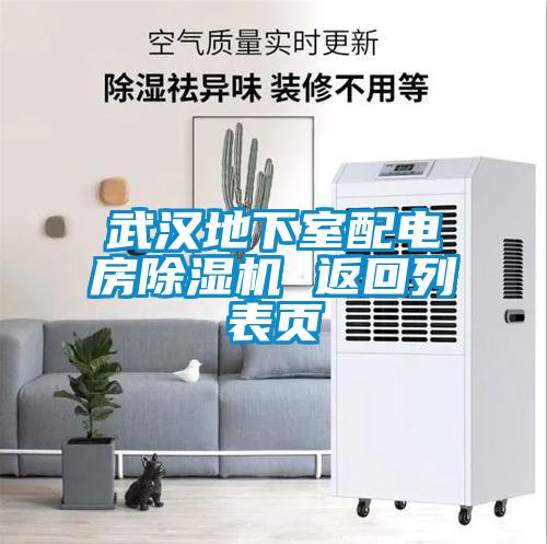武漢地下室配電房除濕機 返回列表頁