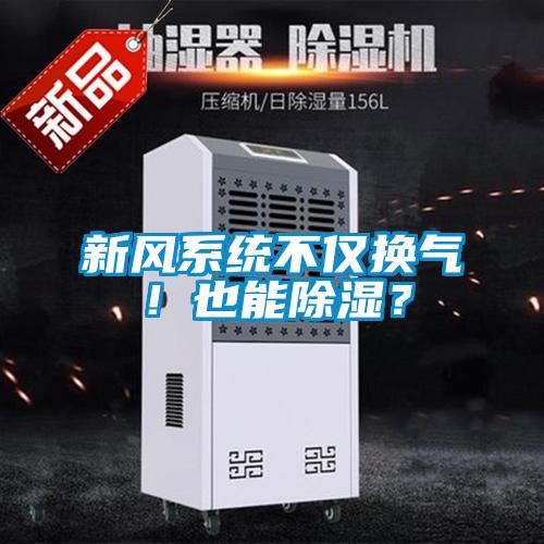 新風系統不僅換氣！也能除濕？