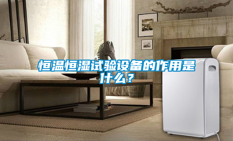 恒溫恒濕試驗設備的作用是什么?