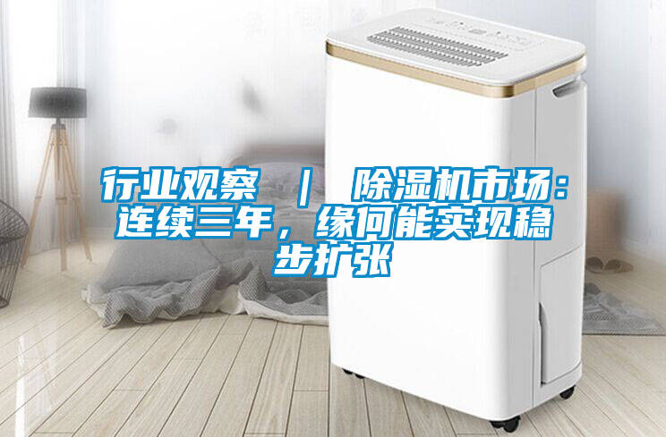 行業觀察 ｜ 除濕機市場：連續三年，緣何能實現穩步擴張