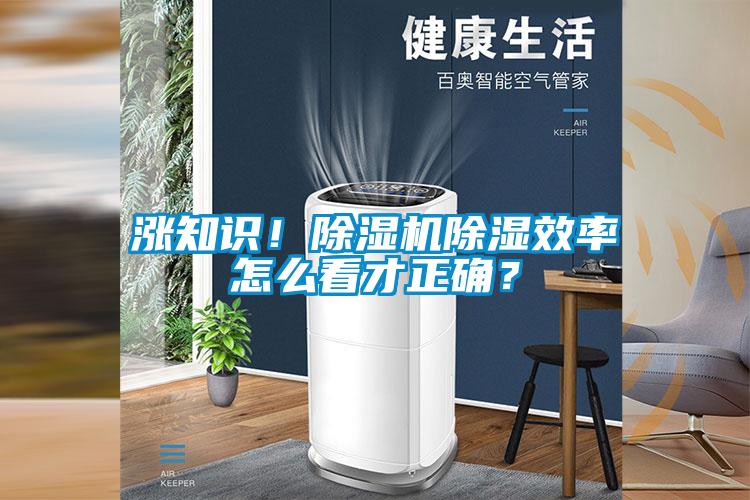 漲知識！除濕機除濕效率怎么看才正確？