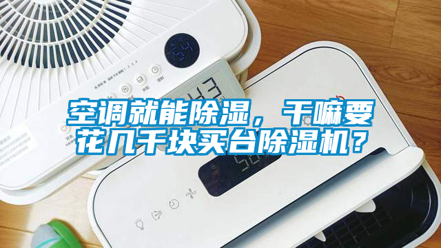 空調就能除濕，干嘛要花幾千塊買臺除濕機？