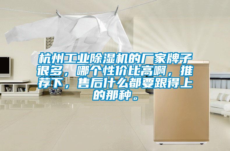 杭州工業(yè)除濕機(jī)的廠家牌子很多，哪個性價比高啊，推薦下，售后什么都要跟得上的那種。
