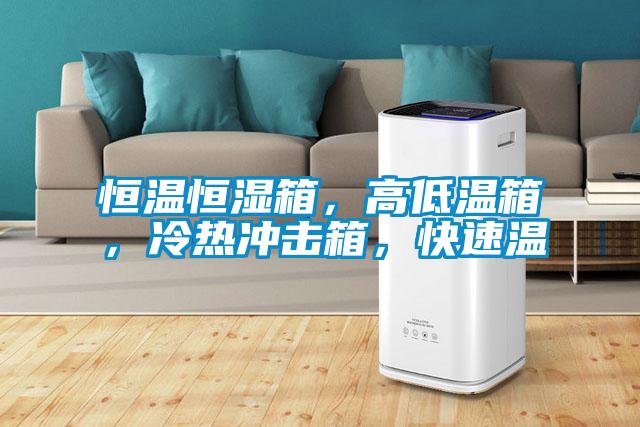 恒溫恒濕箱，高低溫箱，冷熱沖擊箱，快速溫