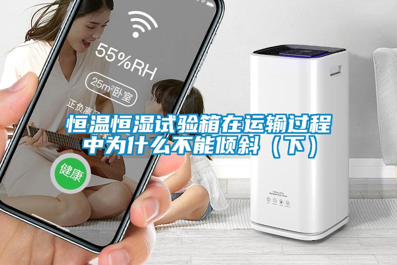 恒溫恒濕試驗箱在運輸過程中為什么不能傾斜（下）