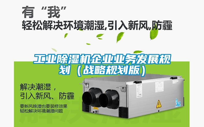 工業除濕機企業業務發展規劃(戰略規劃版)
