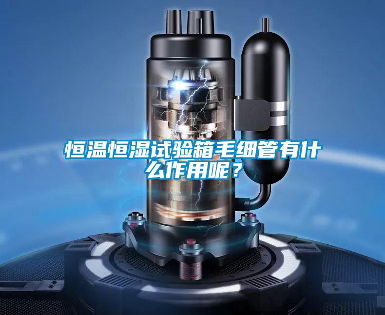 恒溫恒濕試驗(yàn)箱毛細(xì)管有什么作用呢？