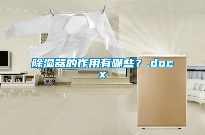 除濕器的作用有哪些？.docx