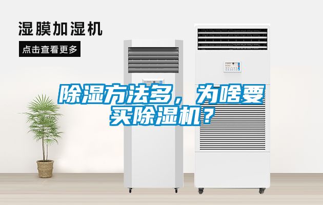 除濕方法多，為啥要買除濕機？