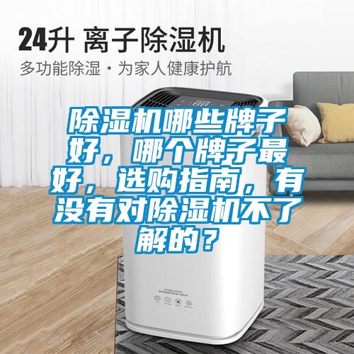 除濕機哪些牌子好，哪個牌子最好，選購指南，有沒有對除濕機不了解的？