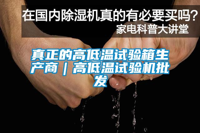 真正的高低溫試驗箱生產商|高低溫試驗機批發