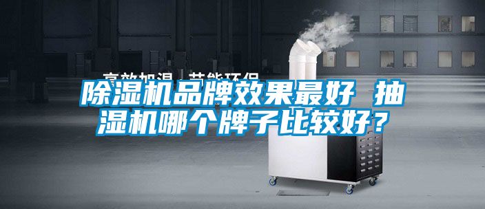 除濕機品牌效果最好 抽濕機哪個牌子比較好？