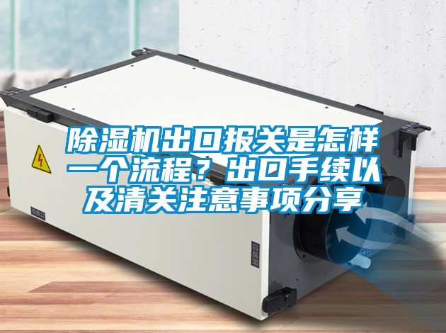 除濕機出口報關是怎樣一個流程？出口手續以及清關注意事項分享
