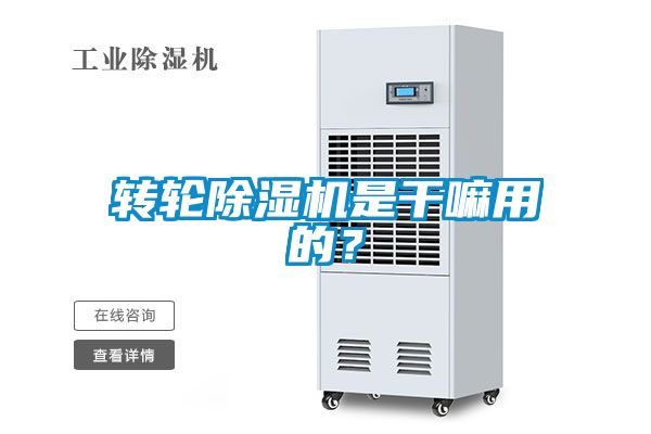 轉輪除濕機是干嘛用的？